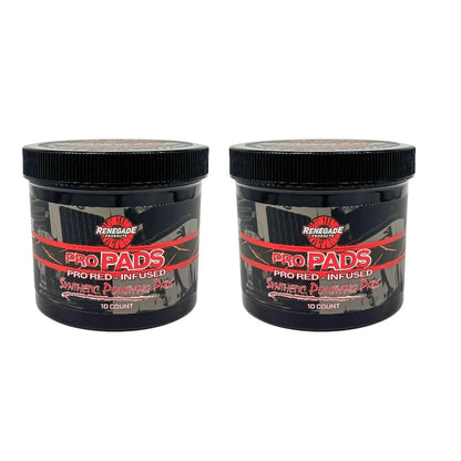 Renegade Products | Pro Pads: Renegade Pro Red-Infused Polishing Pads (10 Count) - Synthetic Pads for Aggressive Cutting & Metal Polishing