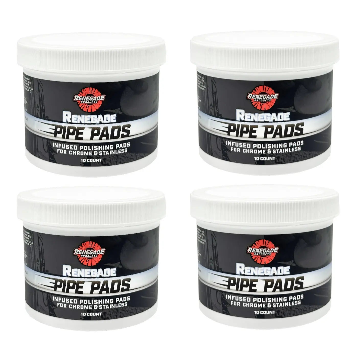 Renegade Products | Pipe Pads: Pipe Dream-Infused Polishing Pads - Pre-Saturated Scratch & Oxidation Remover (10 Count)